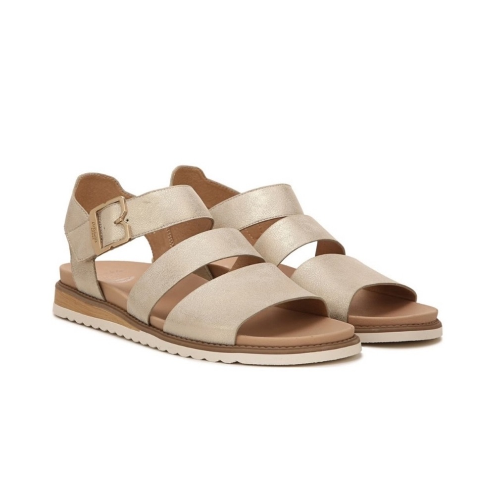 DrScholl’s Women’s Tan Island Glow Strappy Buckle Sandals